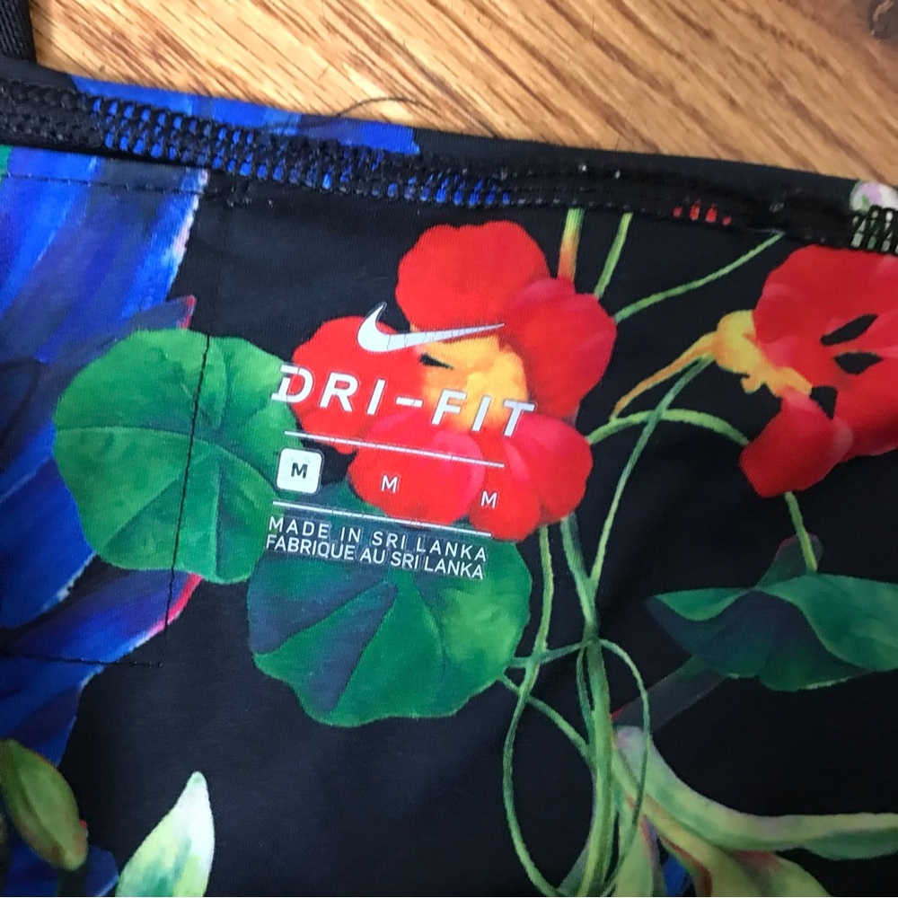 Nike Black/Blue Paradise Pattern Legging - Picture 5 of 9